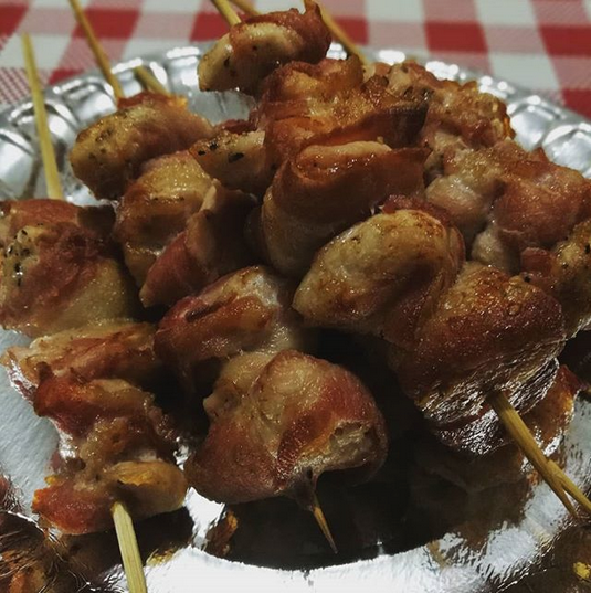 Bacon-Wrapped Chicken Kebabs