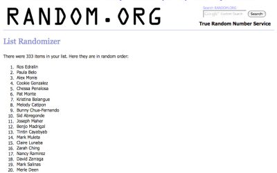 The Ganns’ Giveaways July 2010 Winner is…